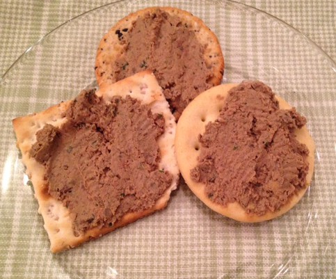 One of the many ways to serve chopped liver